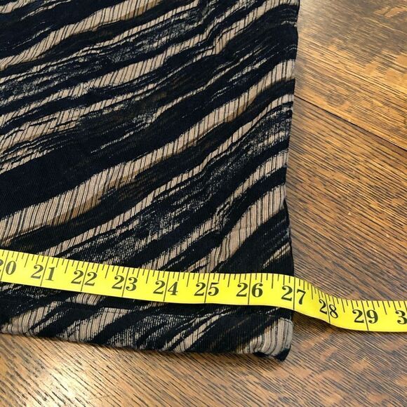 Fun Lagenlook, Artistic, Black & Tan Corduroy Appliqué Tunic Top/Vest Size M - Picture 12 of 13